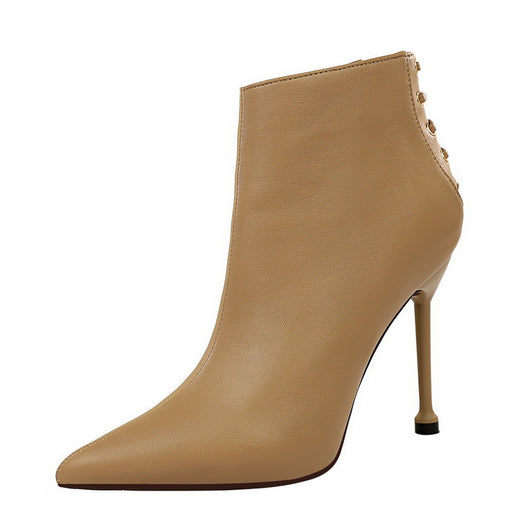 Botas Cortas de Tacón Alto y Punta Fina para Mujer - Image 5