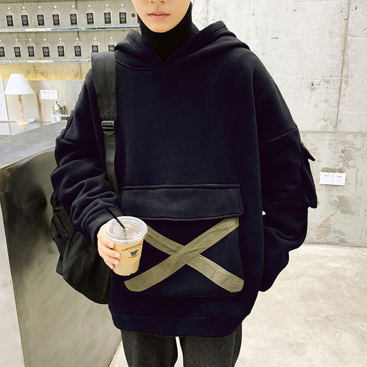 Sudadera Harajuku con Capucha Estilo Urbano Moderno - Image 4