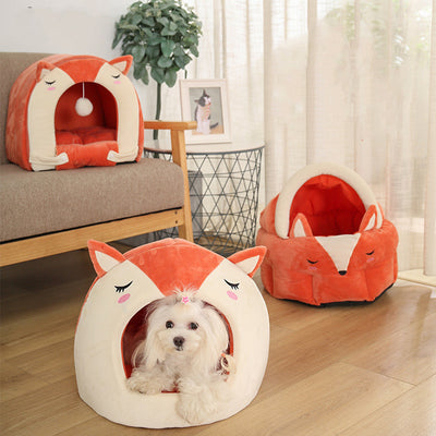 Cama Desmontable y Lavable para Mascotas con Juguete Pelota Divertida - Image 12