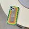 Funda Espejo con Letras para Celular - Diseño Rayado