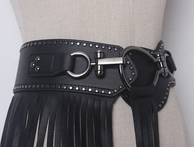 Cinturón Ancho con Hebilla de Moda y Flecos Personalizables - Image 10