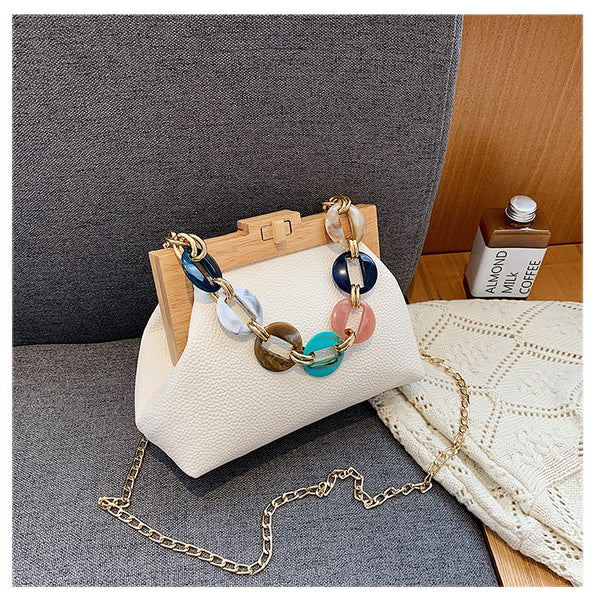 Bolsa de Mujer Otoño Invierno con Cierre de Clip Elegante