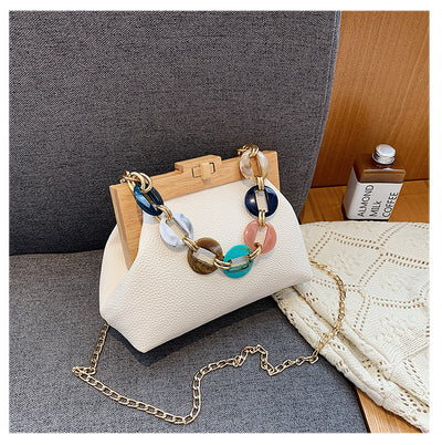 Bolsa de Mujer Otoño Invierno con Cierre de Clip Elegante