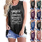 Playera sin Mangas con Estampado de Letras
