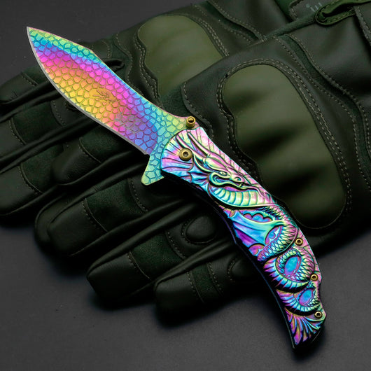 Cuchillo Portátil para Frutas con Diseño de Dragón - Image 4