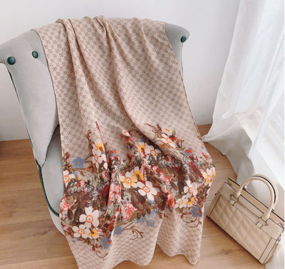 Pashmina de Algodón y Lino Estampada - Chal Abrigador Versátil - Image 20
