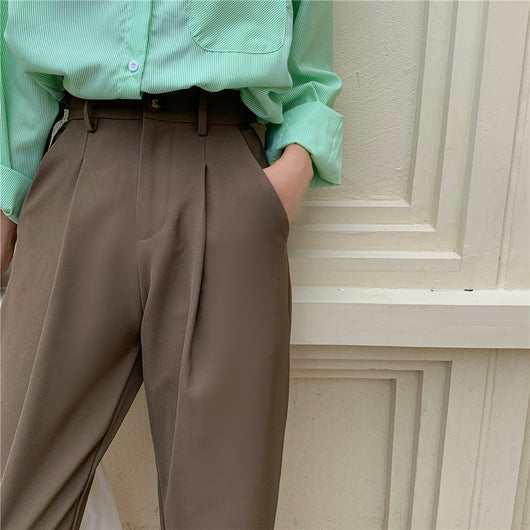 Pantalones Sueltos de Corte Recto con Caída Fluida para Mujer - Image 4