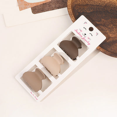 Set de Tres Pasadores de Cabello Tonos Café - Accesorios para Moños - Image 2