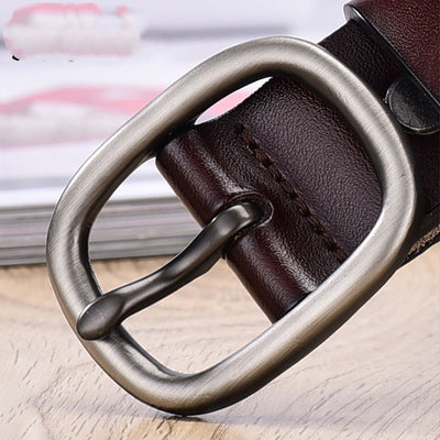 Cinturón de Cuero para Mujer con Hebilla Retro - Piel de Vaca Premium - Image 14