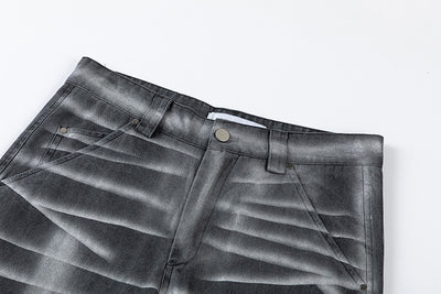 Pantalones Vaqueros Rectos Metal Spray High Street - Estilo Urbano - Image 15