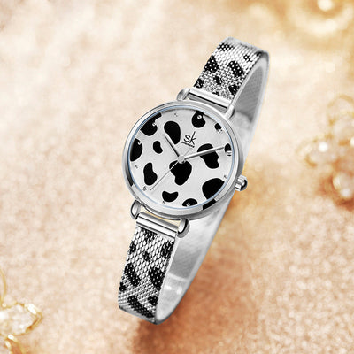 Reloj de Mujer con Correa de Malla y Movimiento de Cuarzo - Image 3