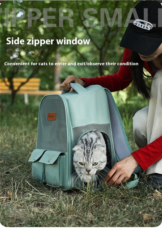 Mochila Transportadora Respirable para Mascotas - Gran Capacidad y Plegable - Image 17