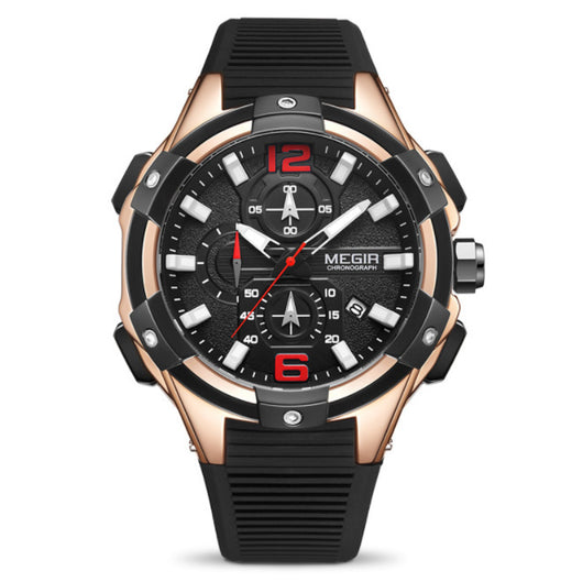 Reloj Deportivo Multifunción con Calendario Grande, Resistente al Agua y Correa de Silicona - Image 2