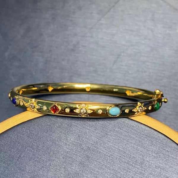 Pulsera de Piedra Estilo Romano Colores Naturales para Mujer