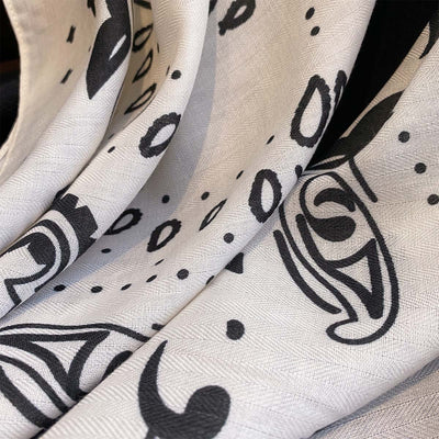 Pañuelo Grande Estampado Retro Cashew para Mujer - Image 18
