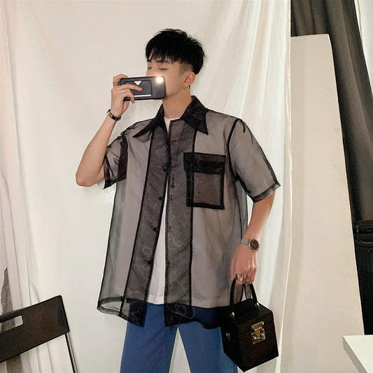 Chaqueta Protectora Solar Transparente para Hombre - Verano