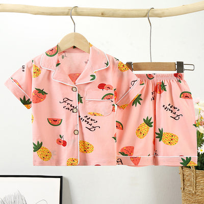 Pijama Infantil Estilo Coreano de Algodón con Cuello - Image 32