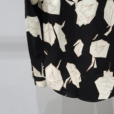 Camisa Estampada de Algodón Manga Larga para Hombre - Image 5