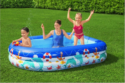 Piscina Inflable Infantil con Toldo en Forma de Barco - Image 3