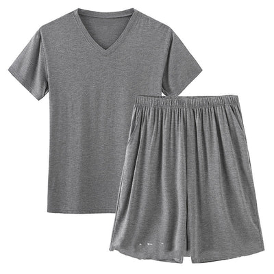 Pijama de Verano Modal para Hombre - Shorts y Manga Corta - Image 3