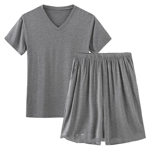 Pijama de Verano Modal para Hombre - Shorts y Manga Corta - Image 3