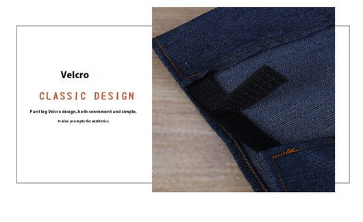 Delantal de Trabajo Denim Desarmable con Bolsillos y Protección Antitinta - Image 16