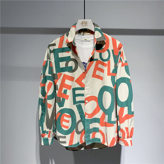 Camisa Suelta Larga Hong Kong Estilo Viento - Image 2