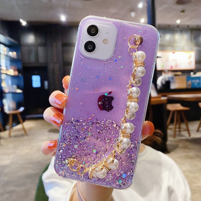 Funda Protectora para Celular con Brillo y Cuentas de Resina Epoxi - Image 7