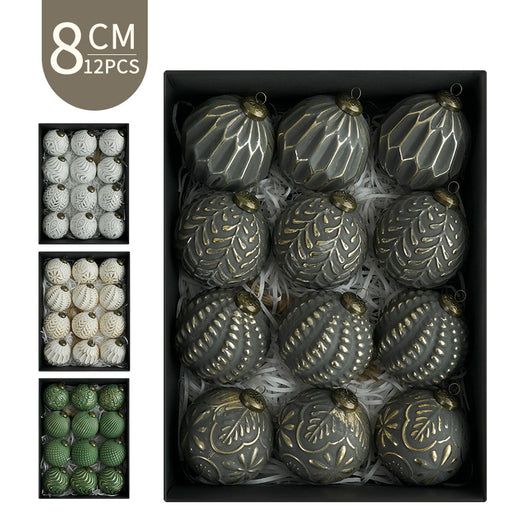 Bolas Navideñas Antiguas 8cm - Ornamentos Decorativos Clásicos - Image 4