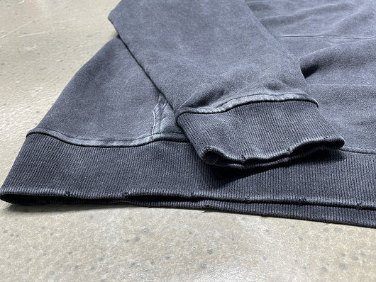 Sudadera con Capucha Desgastada y Cuello Fruncido - Estilo Urban Casual - Image 2