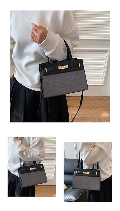 Bolsa Crossbody Retro con Bloques de Color - Image 18