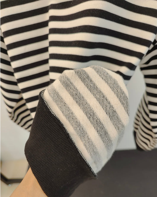 Suéter Tejido Grueso a Rayas para Mujer - Comodidad Casual - Image 7