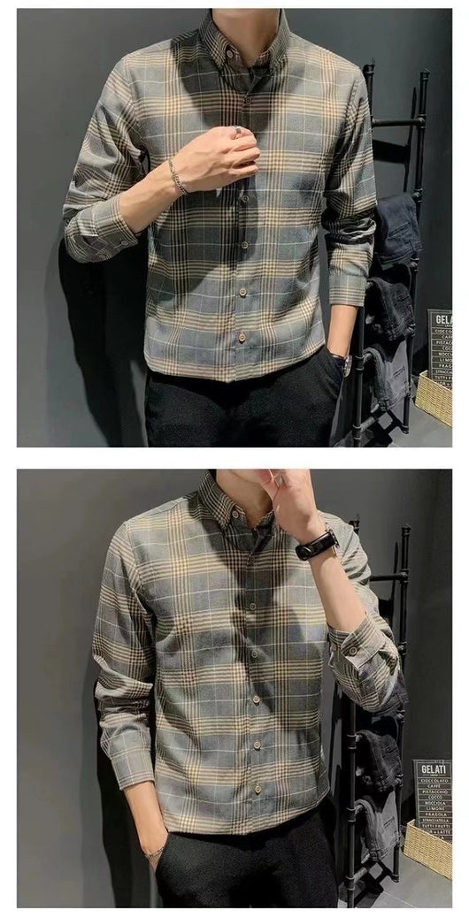 Chaqueta Camisa Slim Fit Coreana - Estilo Trendy para Hombre - Image 13