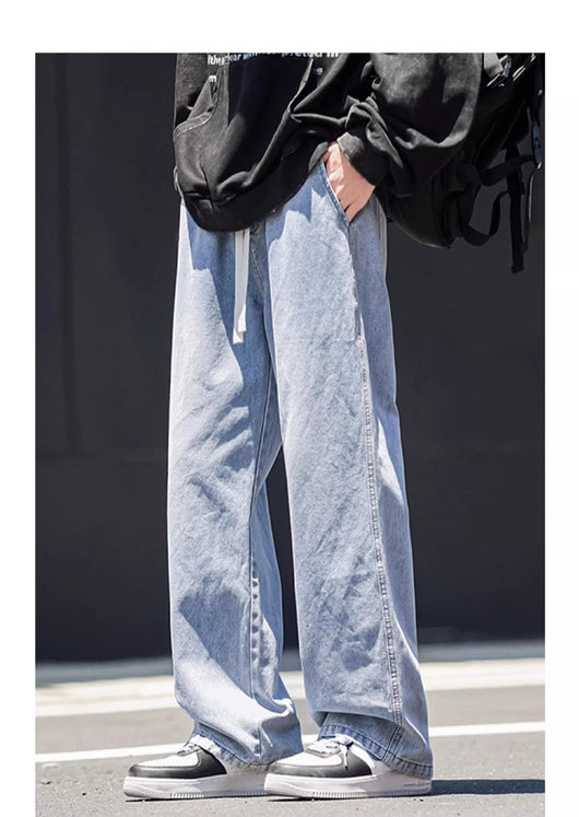 Jeans Rectos Holgados Estilo Americano para Hombre - Image 7