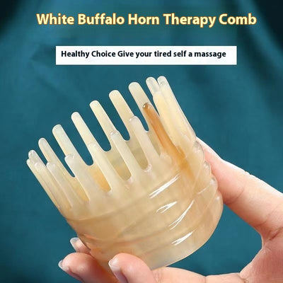 Peine Masajeador de Cuerno para Cabello y Cuero Cabelludo - Image 3
