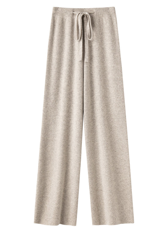 Pantalón Ancho de Lana Pura Cintura Media con Efecto Adelgazante - Image 16