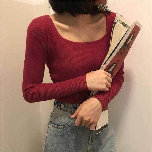 Suéter Cuello Francés Manga Larga para Mujer - Image 7