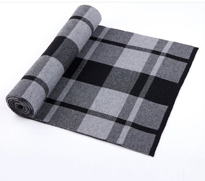 Bufanda de Lana Cuadros para Hombre - Invierno Cálido y Elegante - Image 22