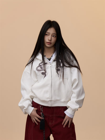 Sudadera Estampada con Capucha Retro para Mujer - Image 24
