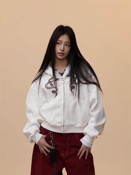 Sudadera Estampada con Capucha Retro para Mujer - Image 24