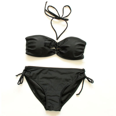 Bikini de Tres Puntos Estilo Europeo con Realce para Busto Pequeño - Image 2