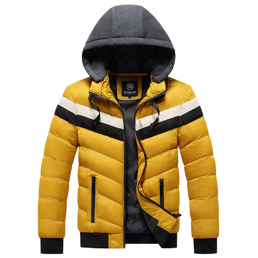 Chaqueta Impermeable con Capucha para Hombre Tallas Grandes Invierno - Image 12