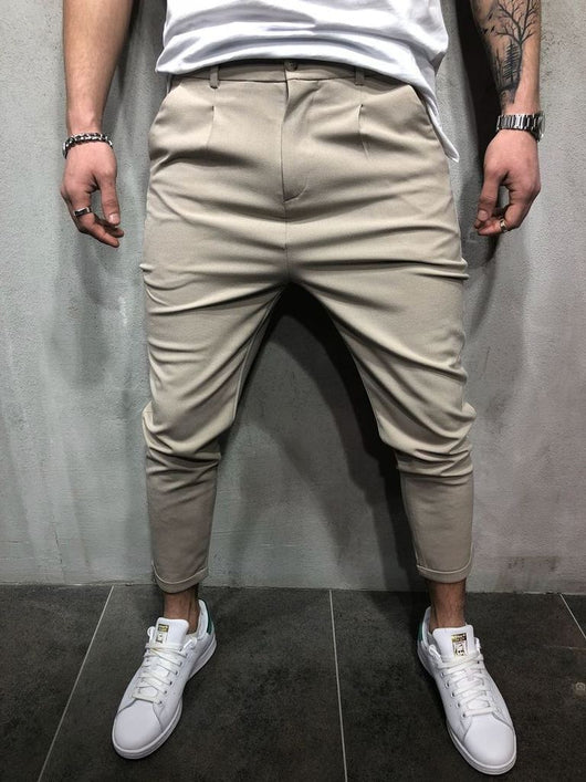 Pantalones Rectos Lisos Todo Combinable - Image 3