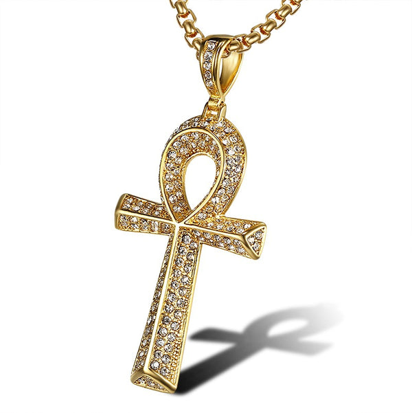 Dije Ankh Egipcio para Hombre con Cadena de Acero Inoxidable - Image 3