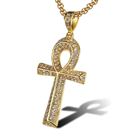 Dije Ankh Egipcio para Hombre con Cadena de Acero Inoxidable - Image 3