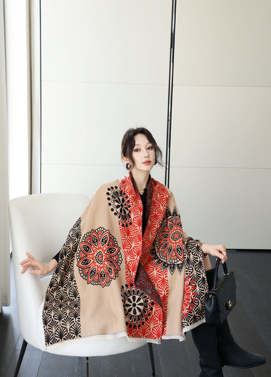 Chal Versátil de Oficina Estilo Coreano para Otoño e Invierno - Image 6