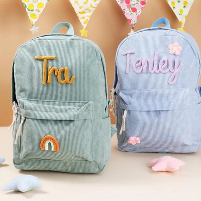 Mochila de Terciopelo Personalizable de Gran Capacidad - Image 4