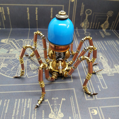 Pulpo Mecánico Steampunk 3D - Kit de Ensamblaje Metal Artesanal - Image 7