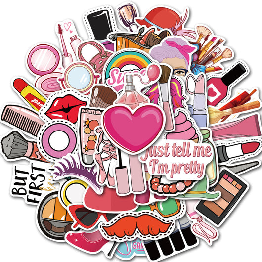 A large collection of cute cartoon animal stickers, including a monkey, pig, shark, penguin, elephant, and more, arranged in a circle. - Image 17