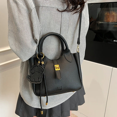 Bolsa Mensajera de Moda Estilo Bucket - Portátil y Versátil - Image 3
